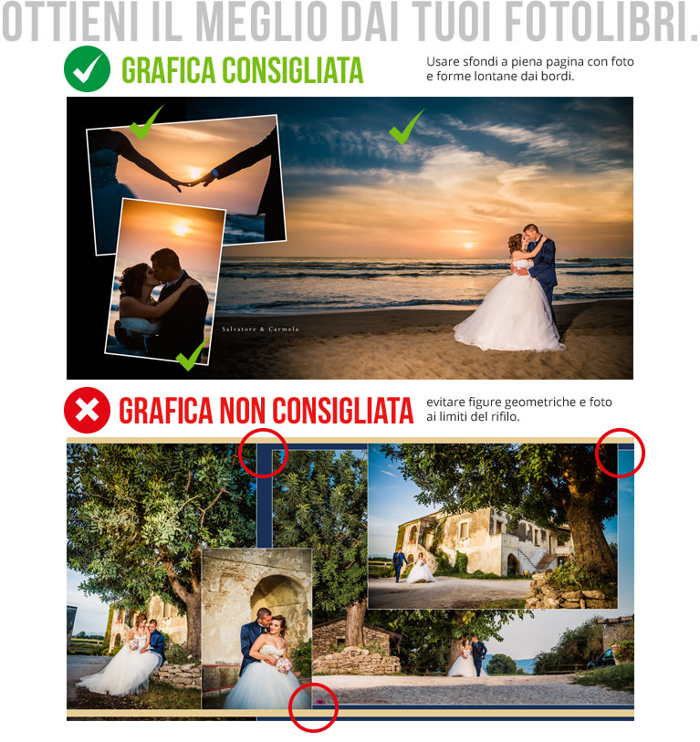 Grafica consigliata per i fotolibri