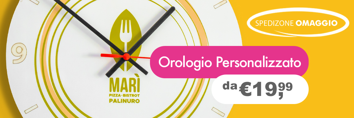 Stama Orologio Personalizzato con Foto e loghi
