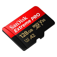 SanDisk 128GB Extreme PRO scheda microSDXC - clicca per ingrandire
