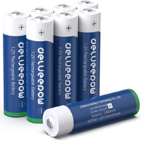 Pack 8 Batterie PRO - Alta Potenza 3300mAh - AA Ricaricabili (stilo) - clicca per ingrandire