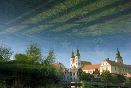 Villaggio tedesco con case colorate